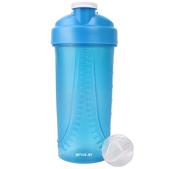 BOTTLED JOY Protein Shaker Bottle, Sports Water Bottle, Shaker Cups for Gym Drinking Bottle Mixer Shake Water Bottles 28oz 800ml