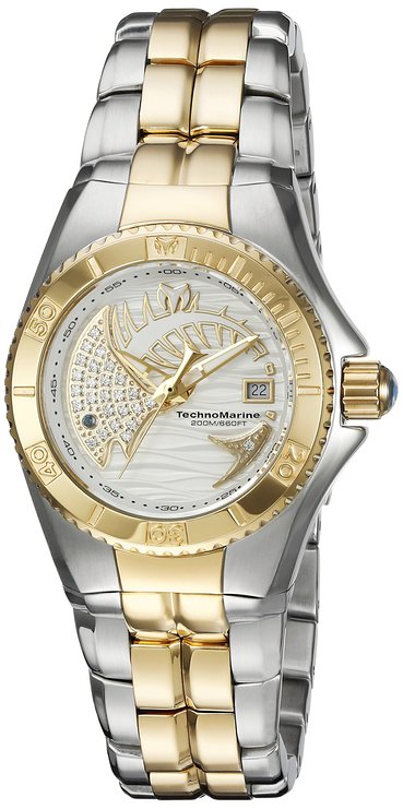 Women's 'Cruise Dream' Swiss Quartz Stainless Steel Casual Watch, Color:Two Tone (Model: TM-115204)
