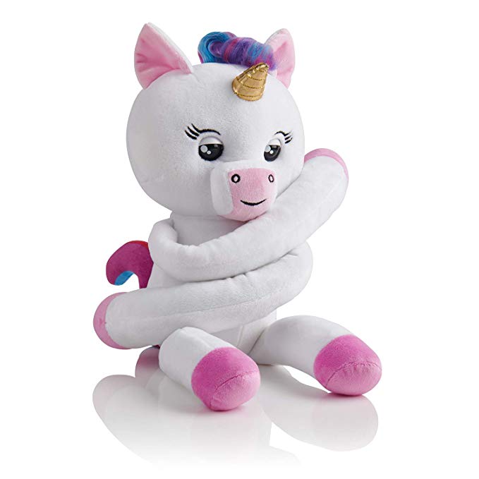 WowWee Fingerlings Hugs - Gigi (White) - Advanced Interactive Plush Baby Unicorn Pet