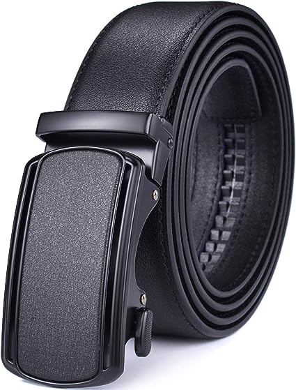 Men Belts Leather Male Slide Ratchet Work Dress Strap w Interchangeable Buckle Beltox …