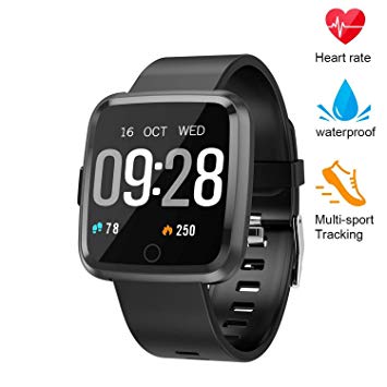 XZHI Fitness Tracker, Smart Watch with Blood Pressure/Oxygen Monitor, Waterproof Fitness Watch, Big Color Screen Activity Watch with Continuous Heart Rate Sleep Monitor for Kids Women Men