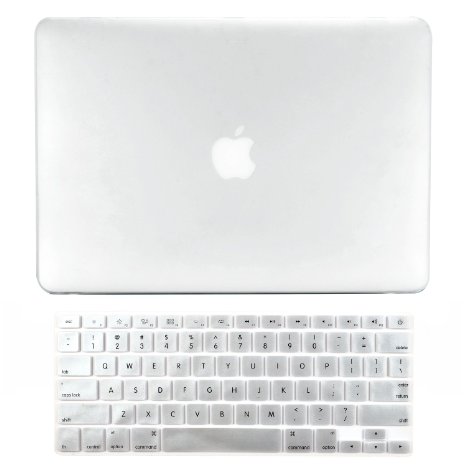 TopCase 2 in 1 Ultra Slim Light Weight Rubberized Hard Case Cover and Keyboard Cover for Macbook Pro 13-inch