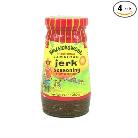 Walkerswood Jamaican Jerk Seasoning Hot, 10-Ounce Bottles (Pack of 4)