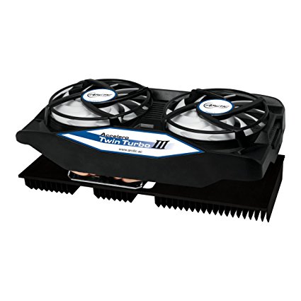 ARCTIC Accelero Twin Turbo III Graphics Card Cooler with Backside Cooler for Efficient RAM, VRM Cooling and VGA Cooler DCACO-V820001-GBA01