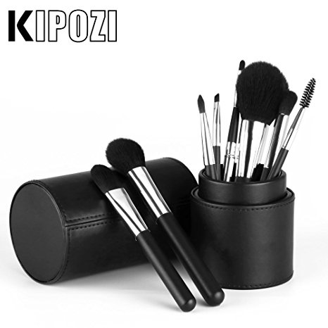 KIPOZI 8pcs Professional Makeup Brush Set Silky Soft Cosmetics Brushes Kit for Smooth Makeup Application
