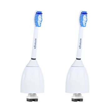 Soniangia Replacement Toothbrush Heads for Philips Sonicare E-Series HX7022/66, Blue Standard (2)