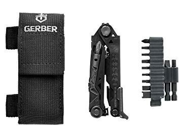 Gerber Center-Drive Black Multi-Tool - M4 Bit Set, Black US-Made Sheath (30-001427)