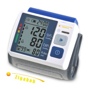 Wrist Blood Pressure Monitor - Easy to read, accurate & reliable - Fully Automatic & Innovative wrist band design - Keep track of your health anywhere with this comfortable & discrete, premium digital blood pressure monitor - Guaranteed Accuracy!!