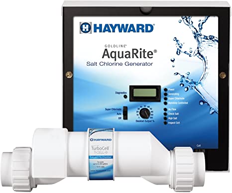 Hayward W3AQR9 AquaRite Electronic Salt Chlorination System for In-Ground Pools, 25,000-Gallon Cell