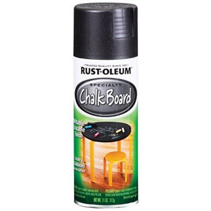 Rust-Oleum 1913830 Chalkboard Spray, Black, 11-Ounce