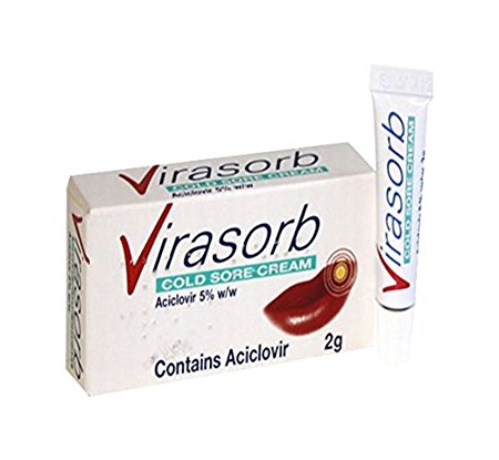 Virasorb Cold Sore Cream Aciclovir 5% 2g