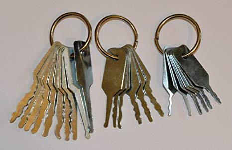 Lock Jiggler keys - 3 piece set.