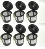 Generic 6 x Solo Coffee Pod Filters Compatible with Keurig K cup coffee system--Reusable Coffee Filter DESIGN 1 1