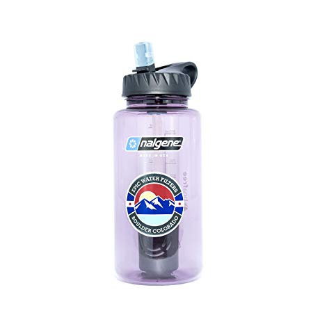 Epic Nalgene OG | Water Filtration Bottle | Wide Mouth 32 oz | American Made Bottle | USA Made Filter Removes 99.99% of Tap Water Contaminants Lead Chlorine Chromium 6 Arsenic Chloroform