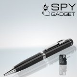 Spy Gadget 720p Spy Pen Camera w True Hd - 8gb Sd Card Included and 30 Day Money Back Guarantee - Hidden Camera Pen Digital Video Recorder Pencam Tiny DVR and Webcam Executive Style Ballpoint Pen Works Easily for Pcmac This Is Real 1280 X 720p Quality Only Available From Spy Gadget