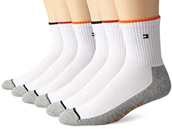 Tommy Hilfiger Men's 6 Pack Quarter Sock