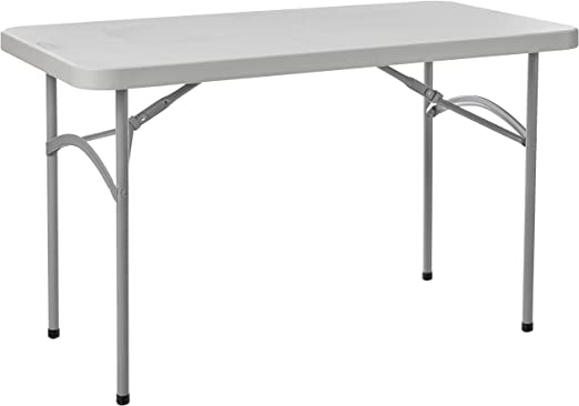 Office Star BT04Q folding table, 4 Feet Wide and 24-inches Deep, Black