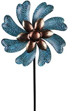 MUMTOP Wind Spinner Outdoor Metal with Double Wind Sculpture for Patio, Lawn & Garden Decor