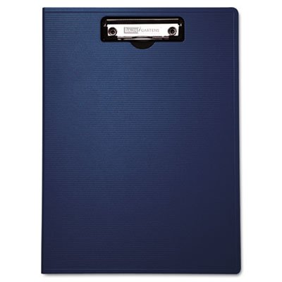 Baumgartens 61633 Portfolio Clipboard With Low-Profile Clip, 1/2quot; Capacity, 8 1/2 x 11, Blue