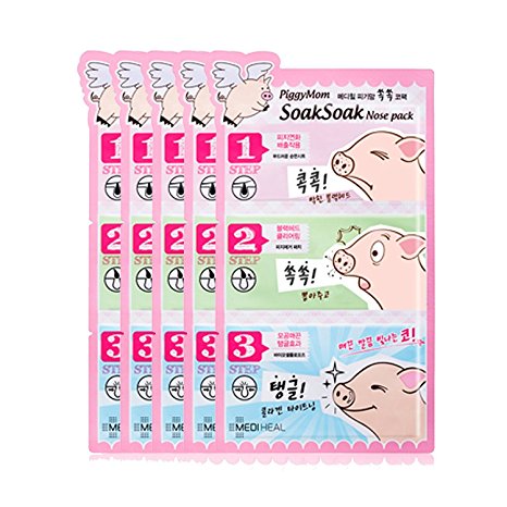 Mediheal PiggyMom SoakSoak Nose-Pack 5P Korean Beauty [Imported]