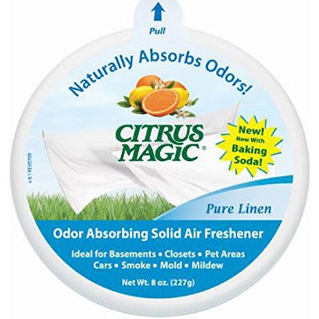 Citrus Magic Solid Air Freshener, Pure Linen, 8-Ounce