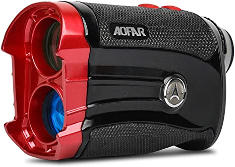 AOFAR GX-2S Golf Rangefinder Slope on/Off, Flag-Lock with Vibration, 600 Yards Range Finder, 6X 25mm Waterproof, Carrying Case, Free Battery, Gift Packaging