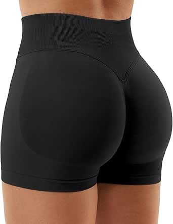 YEOREO Women Workout Gym Impact Shorts Hidden Scrunch Butt Lifting 3.6"/4.5"/6" Seamless Shorts