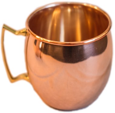 Moscow Mule 100 % Solid Pure Copper Mug /Cup (16-ounce, Smooth) (Single, Copper)