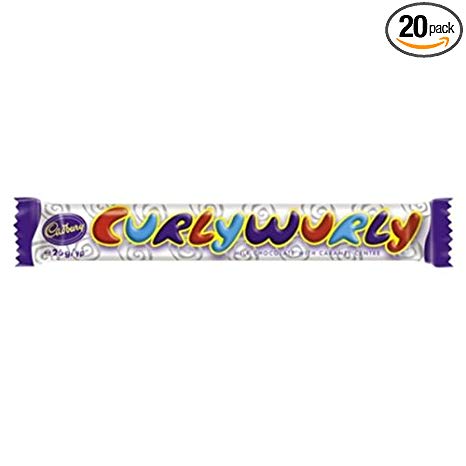Curly Wurly Chocolate Bar, 1-Ounce  (Pack of 20)