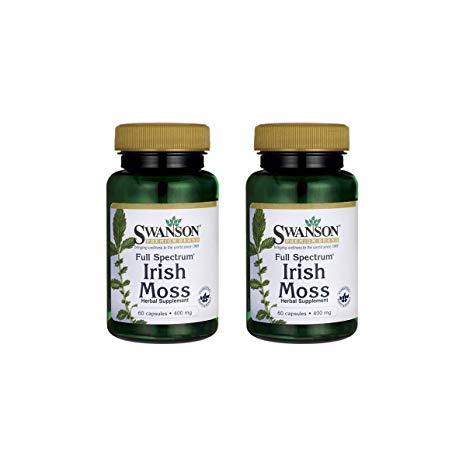 Swanson Full Spectrum Irish Moss 400 mg 60 Caps 2 Pack