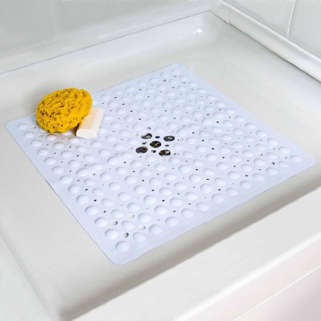 Deluxe Square Shower Mat - White