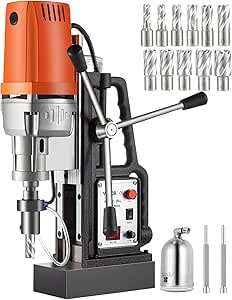 Vevor Magnetic Drill 1550W Magnetic Drill Press with 2Inch Boring Diameter Annular Cutter Machine 2900 LBS 11pcs HSS Annular Cutter Bits - Amazon.com