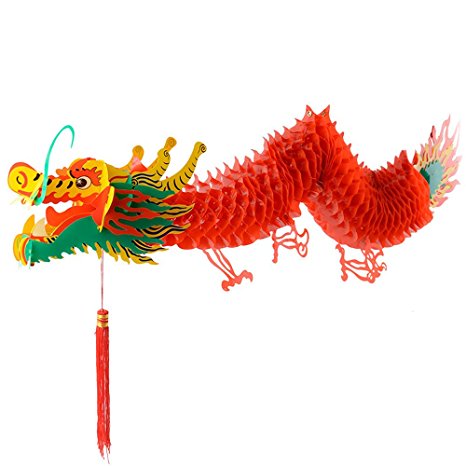 Zhumutang® Chinese Paper Dragon Decoration (36 inch)