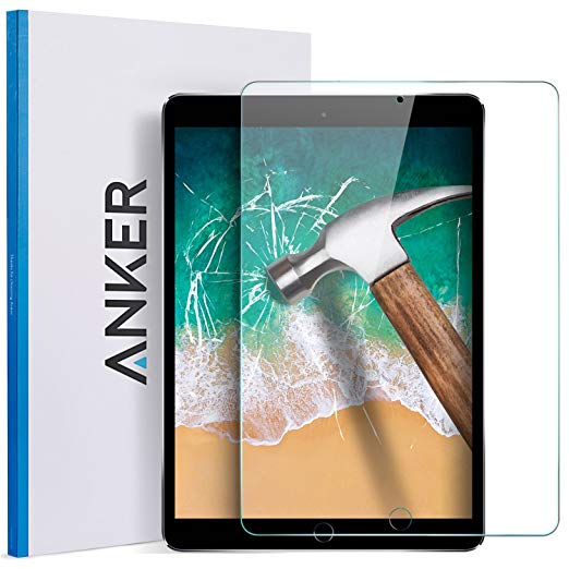 iPad Pro 10.5'' Screen Protector (2 Pack), Anker Tempered Glass Screen Protector iPad Air 10.5 inch (2019) - Retina Display/Apple Pencil Compatible/Scratch Resistant