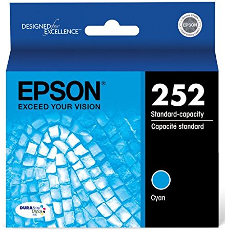 Epson T252220 DURABrite Ultra Standard-Capacity Ink Cartridge, Cyan