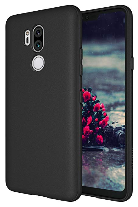 LG G7 Case, Diztronic Full Matte Slim-fit TPU Case for LG G7 (2018) - (Black)