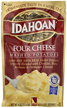Idahoan Mashed Potatoes, Four Cheese, 4 oz.