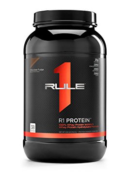 R1 Protein Whey Isolate/Hydrolysate, Rule 1 Proteins (38 Servings, Chocolate Peanut Butter)