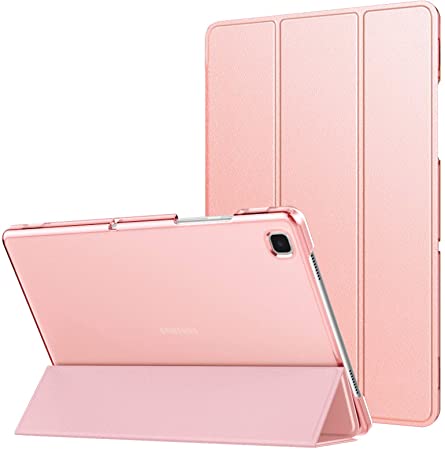 MoKo Case Fits Galaxy Tab A7 10.4 Inch (SM-T500 / T505 / T507), Lightweight Stand Smart Case Hard Shell Cover for Samsung Tab A7 Tablet 2020 - Rose Gold