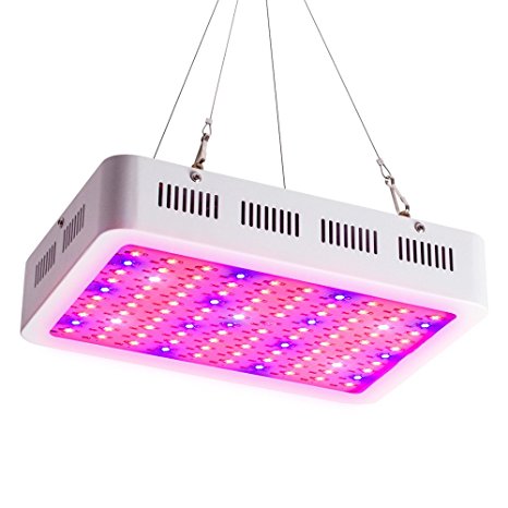 T-SUN Full Spectrum LED Grow light Panel 300W, IP44 Waterproof,Square Hanging Panel Led Light for Greenhouse Indoor Plants AC 85V~265V