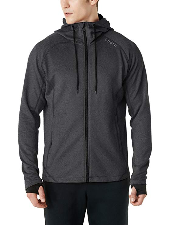 Tesla Men's Active Running Jackets Full-Zip & Pullover Fleece Sweatshirt Top Hoodie MKJ03 / YKH15