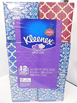 Kleenex Ultra Facial Tissue, 12 Count