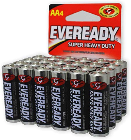 Eveready Super Heavy Duty Batteries, AA (24-Pack)