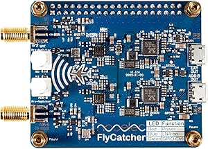 Nooelec Flycatcher - High Performance Dual-Channel RTL-SDR Raspberry Pi HAT for Flight Tracking & Aviation Monitoring. ADS-B 1090MHz and UAT 978MHz Software Defined Radio w/Local & Remote LNA Bypass