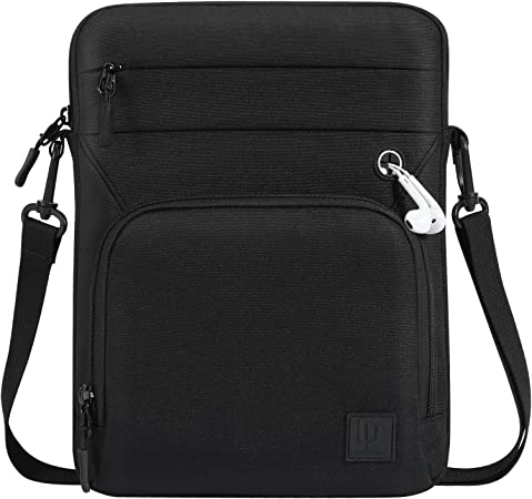 Dadanism 9-11 Inch Tablet Sleeve Shoulder Bag for iPad Air 5/4 10.9 2022/2020, iPad 10.2 2021-2019, iPad 10th Gen 10.9 2022, iPad Pro 11 2021, Galaxy Tab A8 10.5, Tab S8 11", Tab S6 Lite 10.4, Black