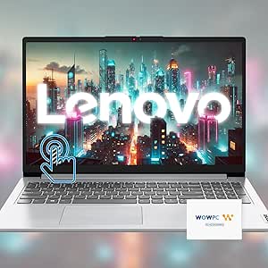 Lenovo Idea 15 Premium Series Touchscreen Laptop • Intel Core i3 6-Core Processor • 40GB RAM & 1TB Storage (512GB PCIe SSD   512GB External) • 15.6" FHD Touchscreen • Windows 11 Pro • w/WOWPC Bundle