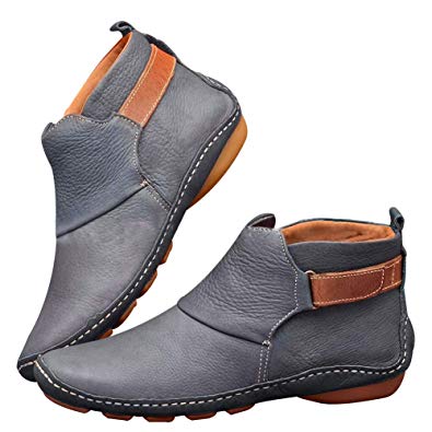 New Arch Support Boots,Casual Women's Leather Boots…