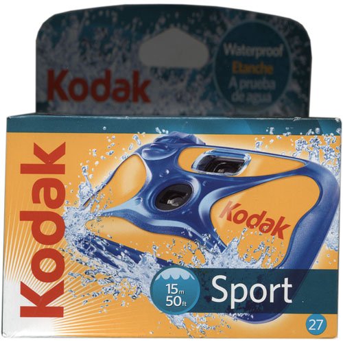 Kodak Sport Disposible Camera, 27 Exposure, Waterproof up to 50 feet (Discontinued by Manufacturer)