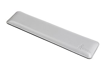 Bailey Leather Ergonomic Computer Wrist Rest Pad - Full Size Keyboard Wrist Support (Gray)