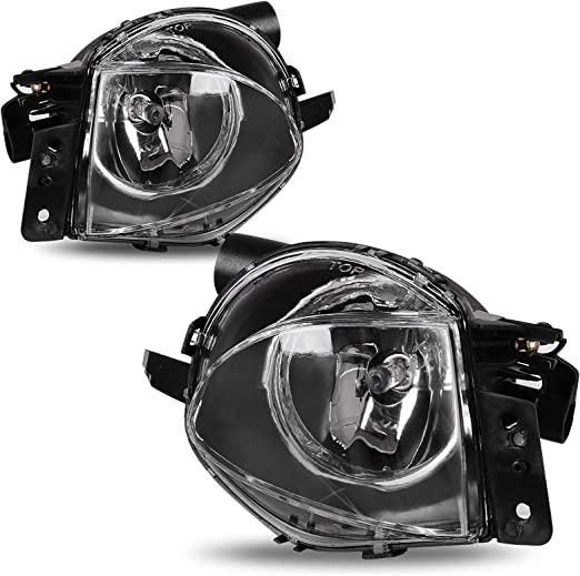 AUTOSAVER88 Fog Lights Compatible with 2006 2007 2008 BMW E90 3 Series Fog Light Replacement,with 12V 55W H11 Bulbs,Clear Lens